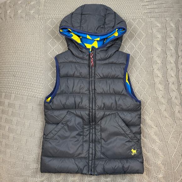 Mini Boden Puffer Vest with Star Lining ~ 5/6 - Picture 1 of 12